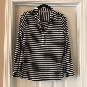Black & White Long Sleeved Blouse
